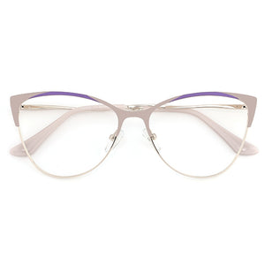 Cat Eye Women's Computer Glasses Female Eyeglasses Frames For Women Spectacles Ladies Round Decorative Prescription Glasses NEW