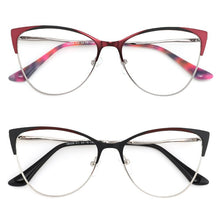 Load image into Gallery viewer, Cat Eye Women&#39;s Computer Glasses Female Eyeglasses Frames For Women Spectacles Ladies Round Decorative Prescription Glasses NEW
