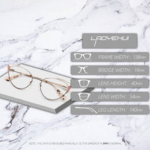 Load image into Gallery viewer, Cat Eye Women&#39;s Eyeglasses With Frames Luxury Female Fake Glasses Without Diopters Optical Prescription Eyewear Fashion Brand