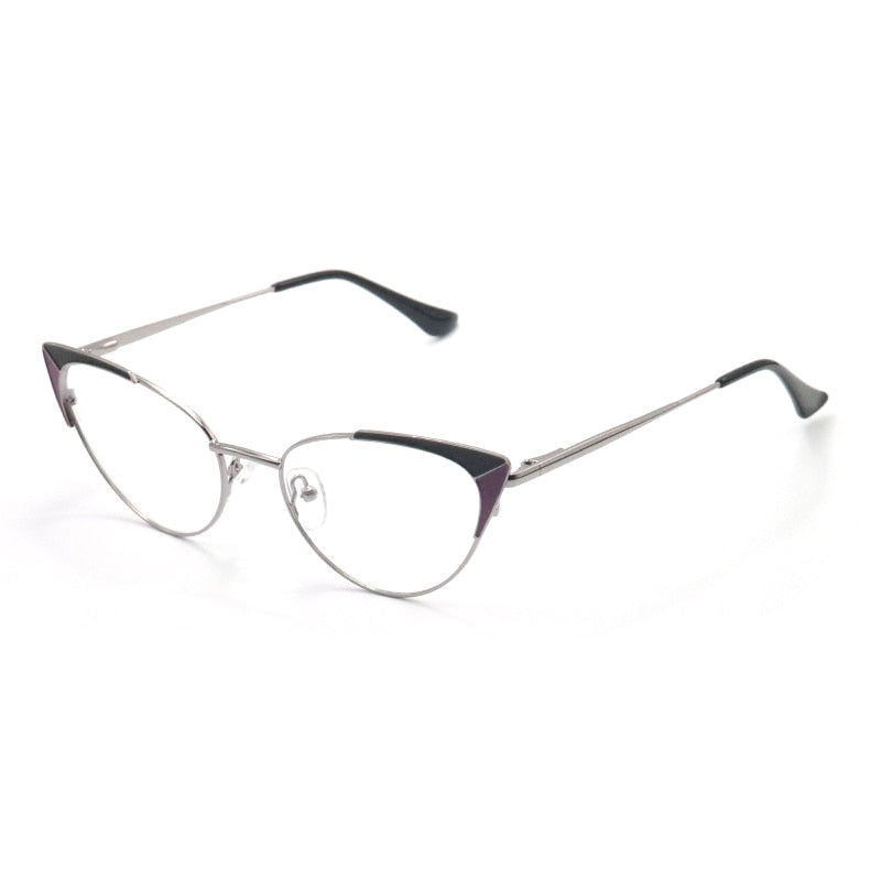 Cat Eye Women's Eyeglasses With Frames Luxury Female Fake Glasses Without Diopters Optical Prescription Eyewear Fashion Brand
