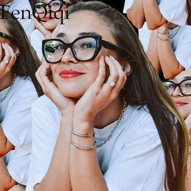 Cat Eyes Blockiing  Anti-Blue Light Glasses Women 2023 Optical Glasses Men Computer Glasses Prescription Spectacle Frames