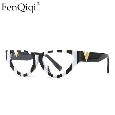 Cat Eyes Blockiing  Anti-Blue Light Glasses Women 2023 Zebra Optical Glasses Men Computer Frame Prescription Spectacle Glasses