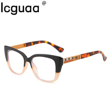 Carica l&#39;immagine nel visualizzatore di Gallery, Cat Eyes Computer Montatura da vista Donna Uomo 2023 Square Brand Designer Protezione UV400 Occhiali a luce blu 