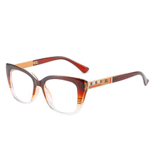 Carica l&#39;immagine nel visualizzatore di Gallery, Cat Eyes Computer Montatura da vista Donna Uomo 2023 Square Brand Designer Protezione UV400 Occhiali a luce blu 