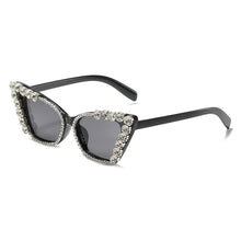Load image into Gallery viewer, Cat Eyes Crystal Small Size Sunglasses Mens Bling Diamond Oculos De Sol Feminino UV400 Women Shades Oculos De Sol Feminino