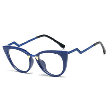 Carica l&#39;immagine nel visualizzatore di Gallery, Occhi di gatto Occhiali Telaio Donne 2023 Occhiali da vista in metallo Montatura da vista Occhiali da vista per le donne Oculos De Grau Feminino 