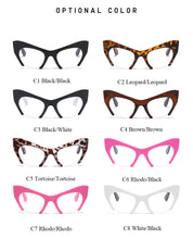 Load image into Gallery viewer, Cat Eyes Sunglasses 2023 Brand Designer Anti-Blue Light Optical EyeWear Gap Frame Eye Glasses Female Male Prescription Glasses