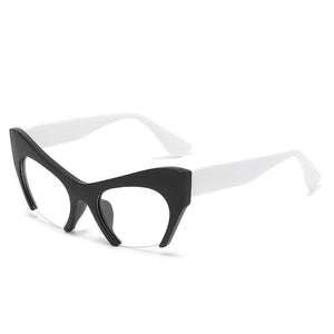 Cat Eyes Sunglasses 2023 Brand Designer Anti-Blue Light Optical EyeWear Gap Frame Eye Glasses Female Male Prescription Glasses