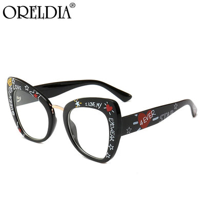 Cat eEye Sunglasses Well-Known Brand sSunglasses Trend Butterfly Letters Small Stars Decoration Sunglasses Ladies Gift UV400