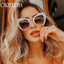 Load image into Gallery viewer, Cat eEye Sunglasses Well-Known Brand sSunglasses Trend Butterfly Letters Small Stars Decoration Sunglasses Ladies Gift UV400