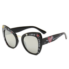 Load image into Gallery viewer, Cat eEye Sunglasses Well-Known Brand sSunglasses Trend Butterfly Letters Small Stars Decoration Sunglasses Ladies Gift UV400