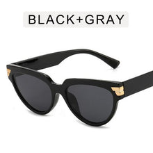 Load image into Gallery viewer, Cat-eye rivet sunglasses European and American INS triangle sunglasses women 2023 trend jelly colored glasses