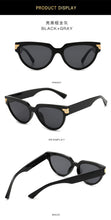 Load image into Gallery viewer, Cat-eye rivet sunglasses European and American INS triangle sunglasses women 2023 trend jelly colored glasses