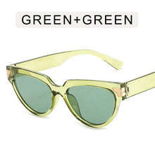 Load image into Gallery viewer, Cat-eye rivet sunglasses European and American INS triangle sunglasses women 2023 trend jelly colored glasses