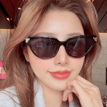 Load image into Gallery viewer, Cat-eye rivet sunglasses European and American INS triangle sunglasses women 2023 trend jelly colored glasses