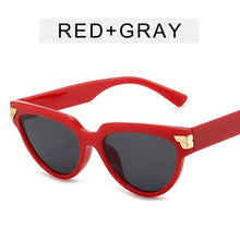 Load image into Gallery viewer, Cat-eye rivet sunglasses European and American INS triangle sunglasses women 2023 trend jelly colored glasses