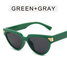 Load image into Gallery viewer, Cat-eye rivet sunglasses European and American INS triangle sunglasses women 2023 trend jelly colored glasses