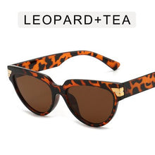Load image into Gallery viewer, Cat-eye rivet sunglasses European and American INS triangle sunglasses women 2023 trend jelly colored glasses