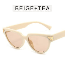 Load image into Gallery viewer, Cat-eye rivet sunglasses European and American INS triangle sunglasses women 2023 trend jelly colored glasses