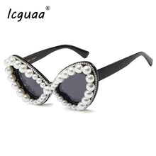 Load image into Gallery viewer, Cat eyes Sunglasses women 2023 Oversized  Crystal Sun glasses Diamond Sun Glasses Oculos UV400