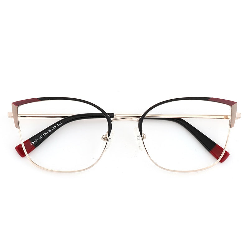 Cat's EyeWomen's Decorative Glasses Optical Myopia Reading Prescription Eyeglasses Women's Eyeglasses With Frame Fake Glasses