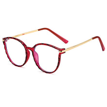 Load image into Gallery viewer, Cateye Blue Light Blocking Glasses Women Anti Eye Strain Computer Eyeglasses Frames Anti UV Clear Lens