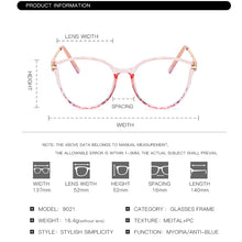 Load image into Gallery viewer, Cateye Blue Light Blocking Glasses Women Anti Eye Strain Computer Eyeglasses Frames Anti UV Clear Lens