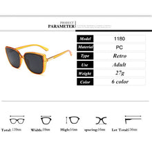 Load image into Gallery viewer, Cateye Designer Sunglasses Women 2023 High Quality Retro Sunglasses Women Square Glasses Women/Men  Oculos De Sol