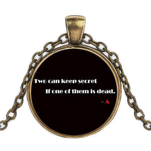 Brand Pretty little liars logo Women's Choker Statement Copper Copper Chain Pendant Necklace Men's Clothing Accessories