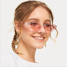 Carica l&#39;immagine nel visualizzatore di Gallery, Occhiali da celebrità Occhiali da sole coreani ovali piccoli alla moda Donna Uomo Marchio di design Celebrity Shades Oculos De Sol 