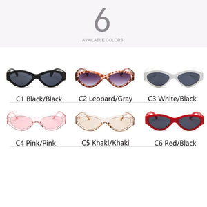 Occhiali da celebrità Occhiali da sole coreani ovali piccoli alla moda Donna Uomo Marchio di design Celebrity Shades Oculos De Sol 