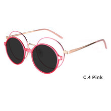 Load image into Gallery viewer, Ceofy Round Stylish Clip on Polarized Sunglasses Women Men Retro Brand Designer Glasses Frame Magnetic Multifunction CD6818