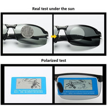 Carica l&#39;immagine nel visualizzatore di Gallery, Chameleon Pochromic Sunglasses Men Women Polarized Driving Fishing PC Frame Sunglasses Day Night Vision UV400