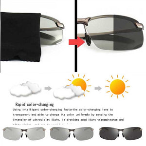 Change Color Photochromic Sunglasses Men Polarized Chameleon Glasses Male  Sun Glasses Day Night Vision Driving Eyewear Gafas