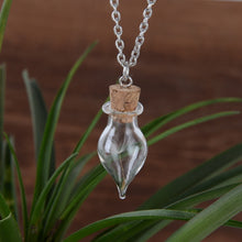 Carica l&#39;immagine nel visualizzatore di Gallery, Affascinante collana con bottiglia di vetro Vinatge Dandelion Wish Collane con pendente in vetro per accessori di gioielli da donna 