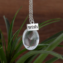 Carica l&#39;immagine nel visualizzatore di Gallery, Affascinante collana con bottiglia di vetro Vinatge Dandelion Wish Collane con pendente in vetro per accessori di gioielli da donna 