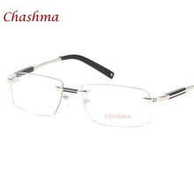 Load image into Gallery viewer, Chashma Brand Designer Titanium Glasses Rimless Mans Optical Glasses Frame Myopia Business Frameless Eyeglasses Frame Man