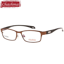Load image into Gallery viewer, Chashma Brand Sport Stylish Eyewear Men Full Rimmed Titanium Frame TR 90 Flexible Temple Transparent Lenses Light Eye Glasses