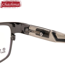 Load image into Gallery viewer, Chashma Brand Sport Stylish Eyewear Men Full Rimmed Titanium Frame TR 90 Flexible Temple Transparent Lenses Light Eye Glasses