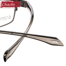 Load image into Gallery viewer, Chashma Brand Sport Stylish Eyewear Men Full Rimmed Titanium Frame TR 90 Flexible Temple Transparent Lenses Light Eye Glasses