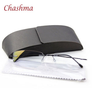 Chashma Brand Titanium Optical Glasses Women and Men Rimless Ultra Light 2 G Only Frame