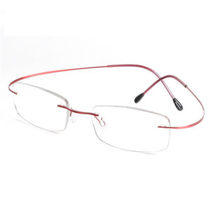 Chashma Brand Titanium Optical Glasses Women and Men Rimless Ultra Light 2 G Only Frame