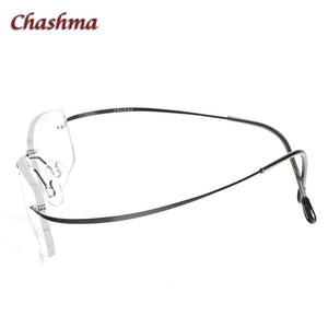 Chashma Brand Titanium Optical Glasses Women and Men Rimless Ultra Light 2 G Only Frame