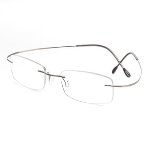 Chashma Brand Titanium Optical Glasses Women and Men Rimless Ultra Light 2 G Only Frame