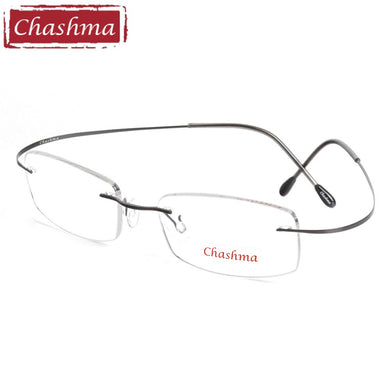 Chashma Brand Titanium Reading Glasses Super Light Myopia Optical Glasses Prescription Glasses Frame for Male and Female