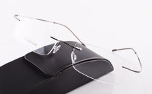 Carica l&#39;immagine nel visualizzatore di Gallery, Chashma Brand Titanium Rimless Glasses  Myopia Glasses Frame for Man and Woman