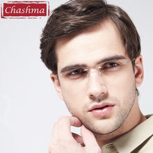 Load image into Gallery viewer, Chashma Brand armacao para oculos de grau masculino Eyewear Frames 2 G Titanium Light Rimless Glasses Frame for Man and Woman