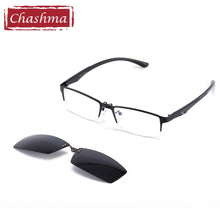 Load image into Gallery viewer, Chashma Clip Magnet Glasses Polarized Lenses Half Frame Sunglasses for Men Sport Style Eyewear