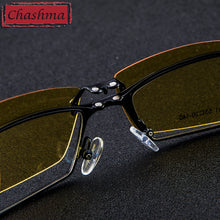 Load image into Gallery viewer, Chashma Day and Night Driving Polarized Clip Sunglasses Glasses Quality Optical Magnet Glasses Frame Mopia Frame Eyeglasses Mens