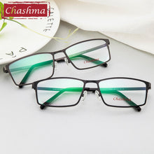 Load image into Gallery viewer, Chashma Gentlemen Pure Titanium Eyeglasses Frame Lentes Optics  Titanium Frames Male Big Black Frames Eye Glasses